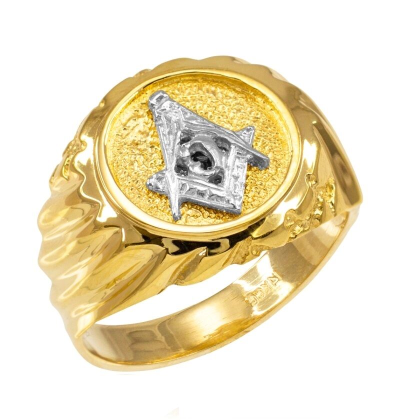 14K Yellow Gold Masonic Ring EJMR29826