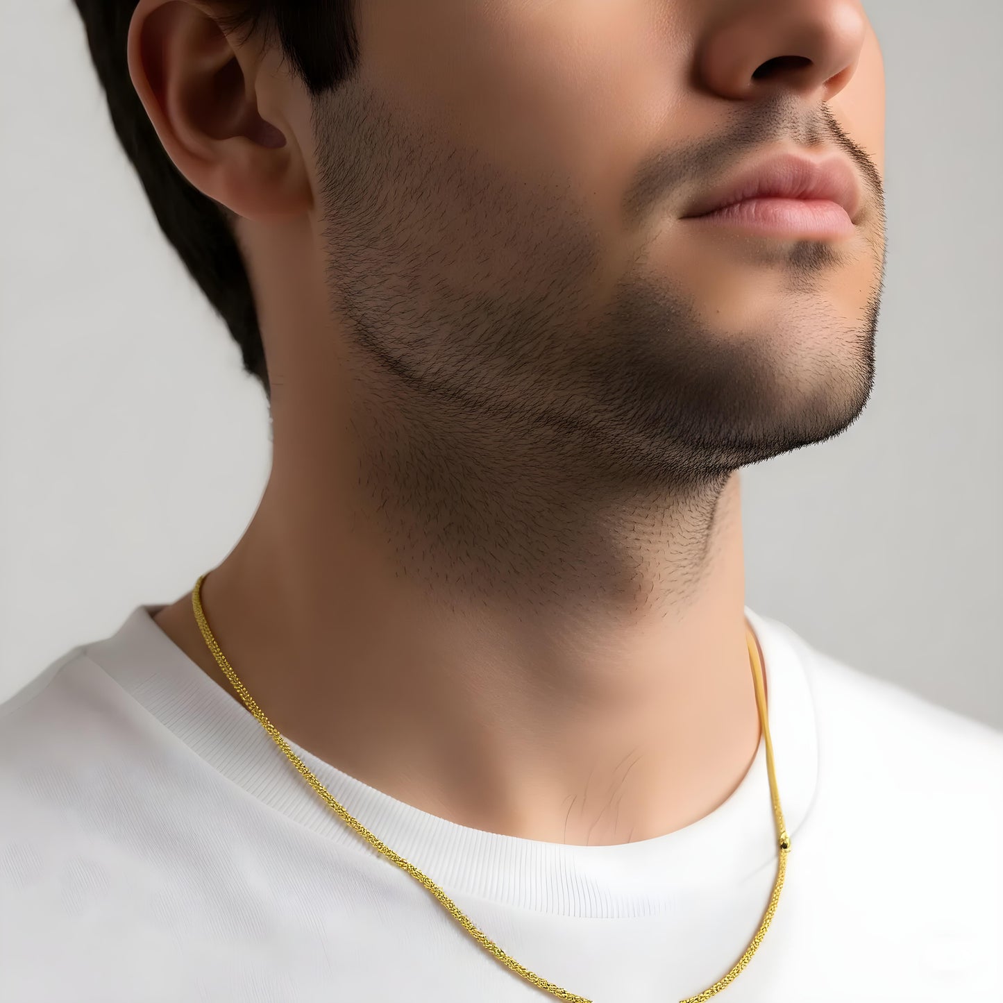 Solid 14K Yellow Gold 3.5mm Round Box Chain 26" EJRDBX3MM