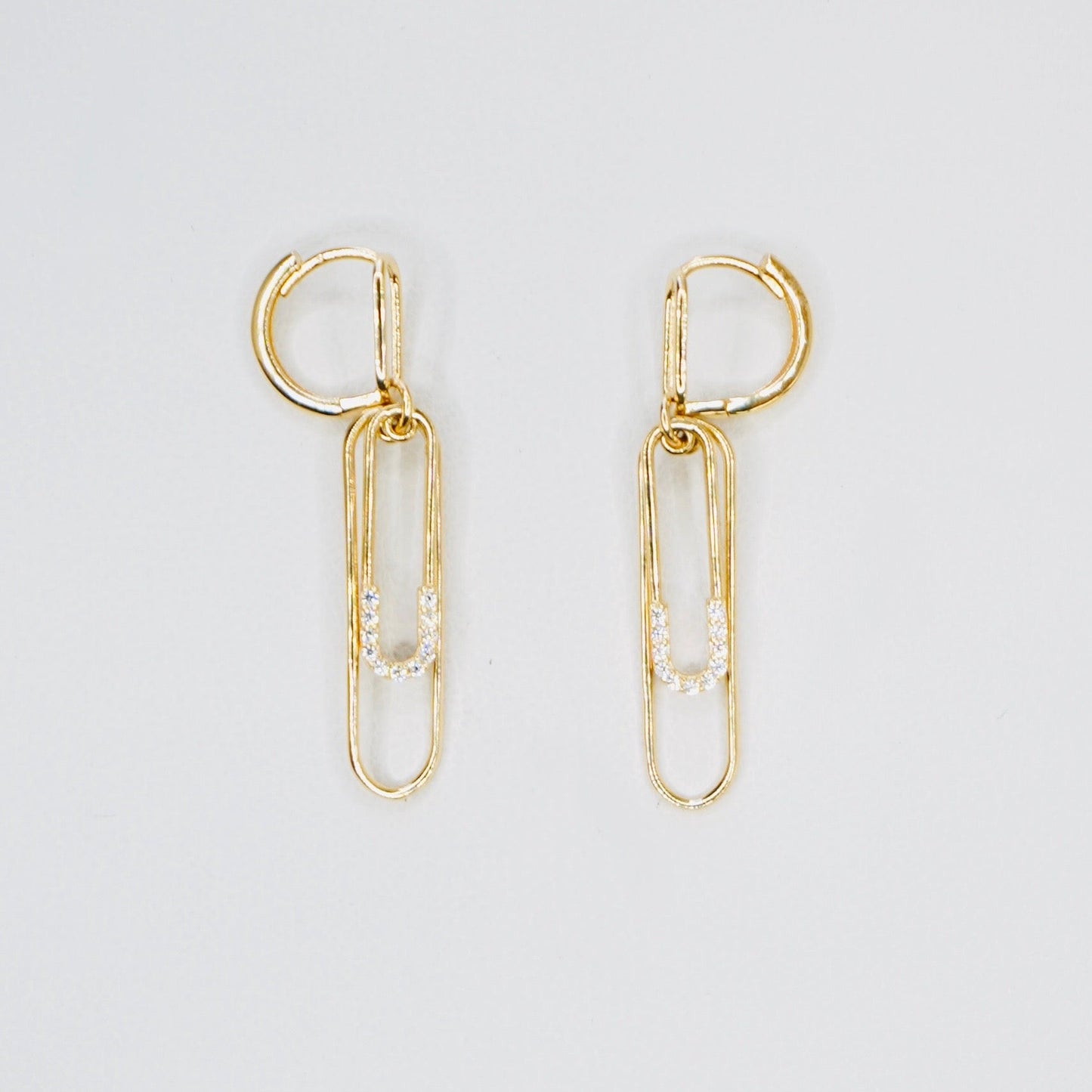 Very stylish and elegant, these paperclip earrings are crafted in highly polished 14K yellow gold. These earrings are the perfect mix of stylish and chic, amazing for every day wear.