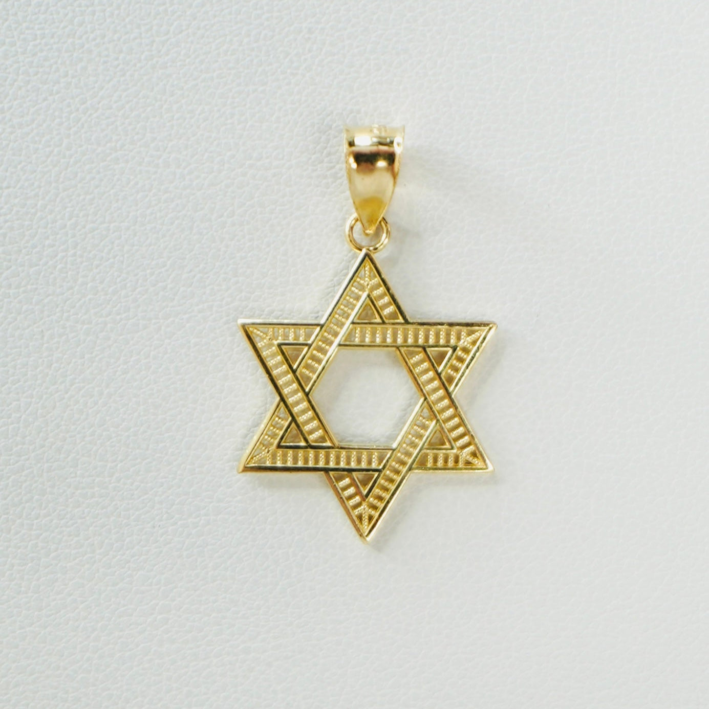 Solid 14K Gold Star of David Charm EJCM28625