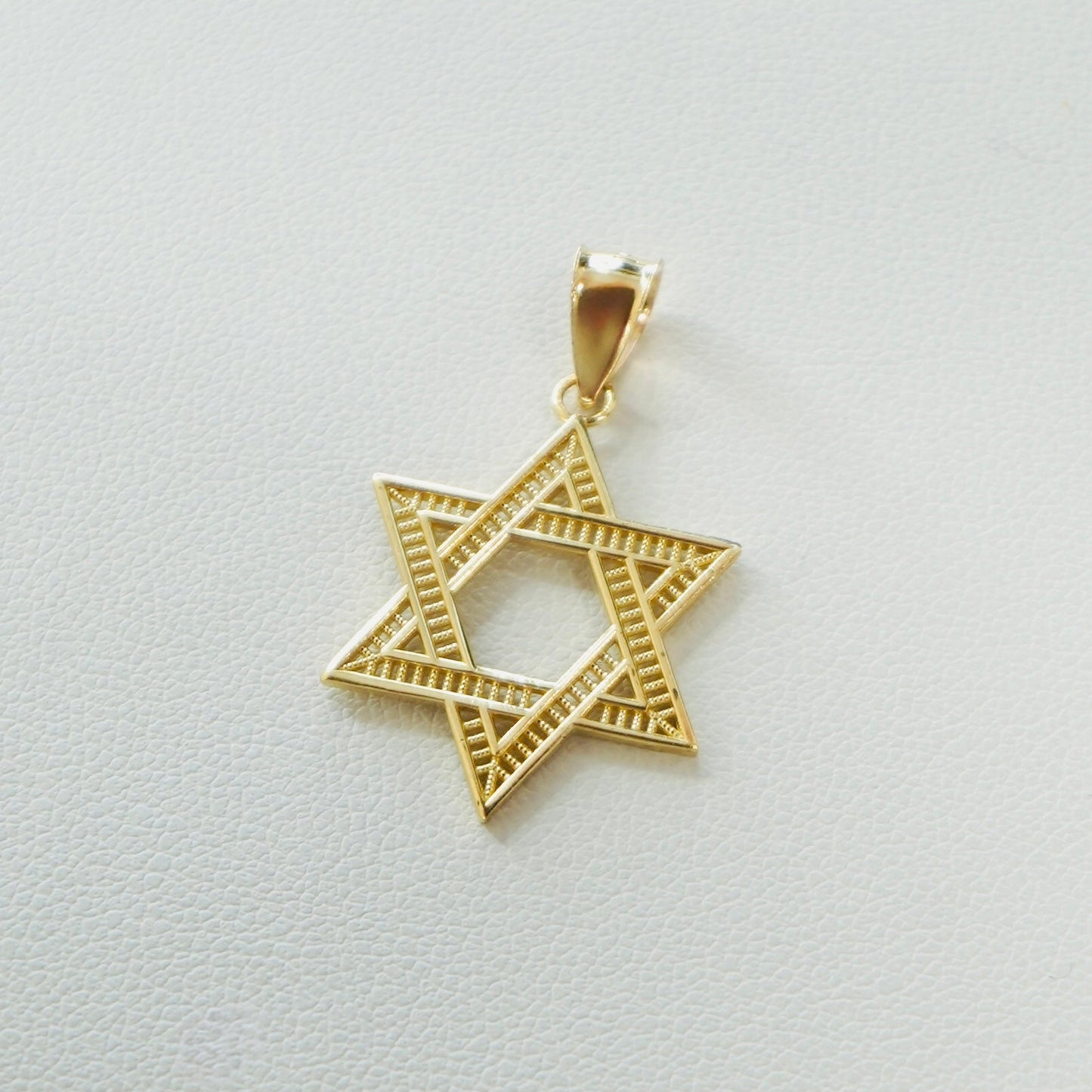 Solid 14K Gold Star of David Charm EJCM28625