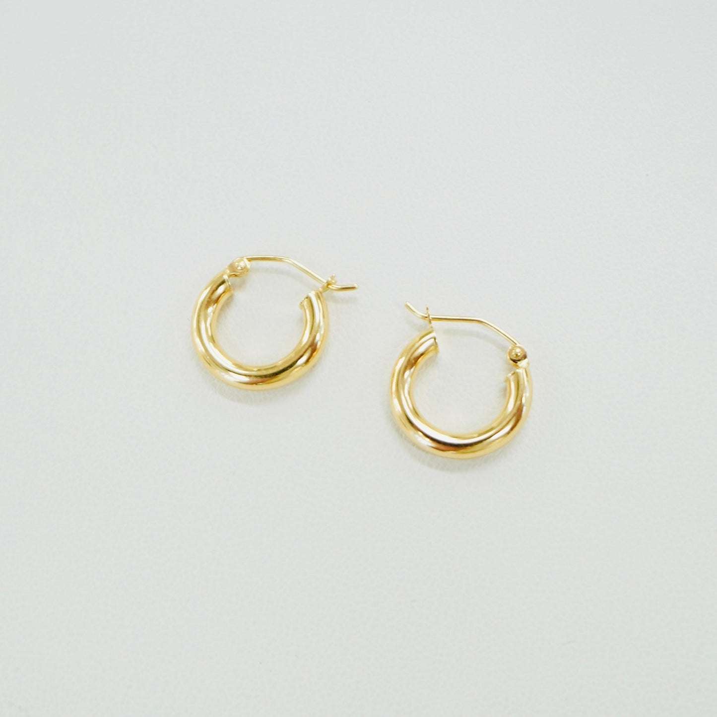 14K Yellow Gold Mini Hoop