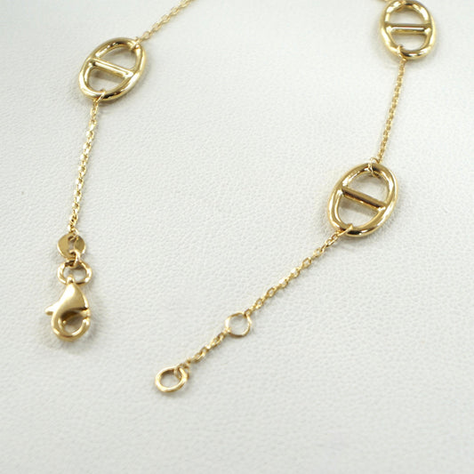 Solid 14K Yellow Gold Dainty Bracelet