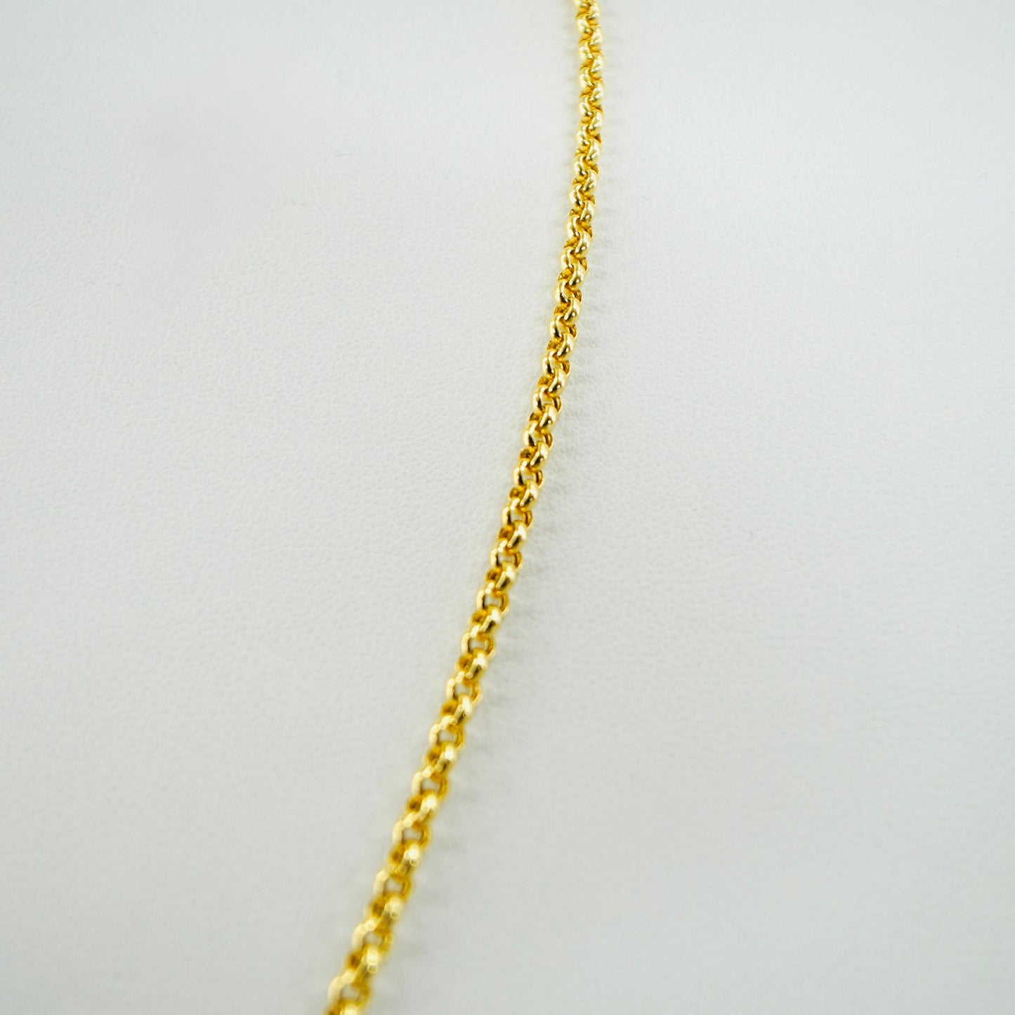 Solid 14K Yellow Gold 3mm 20" Rolo Chain