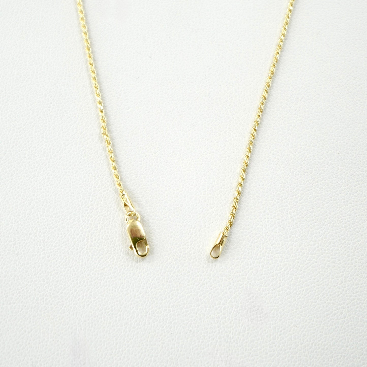 Solid 14K yellow gold 1mm 18" Rope Chain EJCN35122
