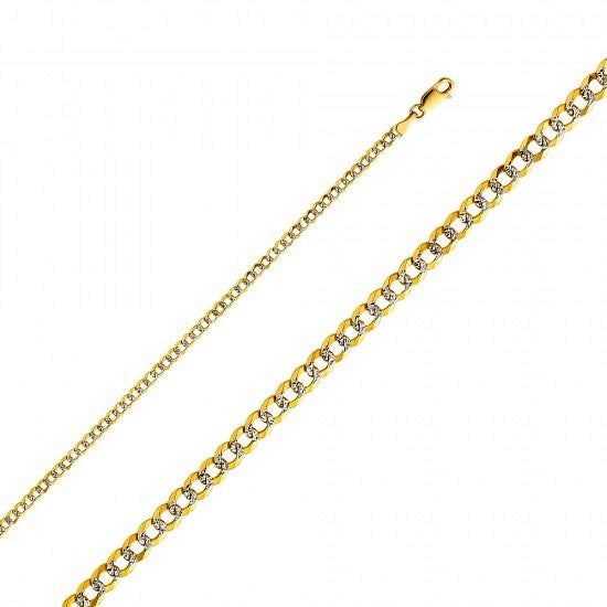 14K 2T 3mm Curb Chain 20" - EJCN35429