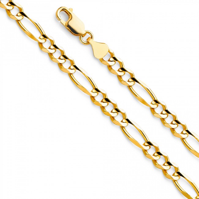 14K Gold 5.5mm Figaro Chain 20" - EJCN35604