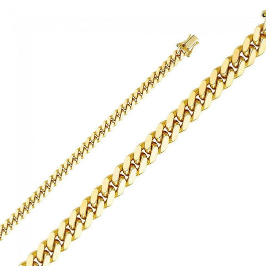 14K Gold 6mm Miami Cuban Chain 22" - EJCH402