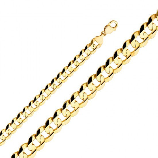 14K Gold 9.5mm Cuban Chain - EJCN35108