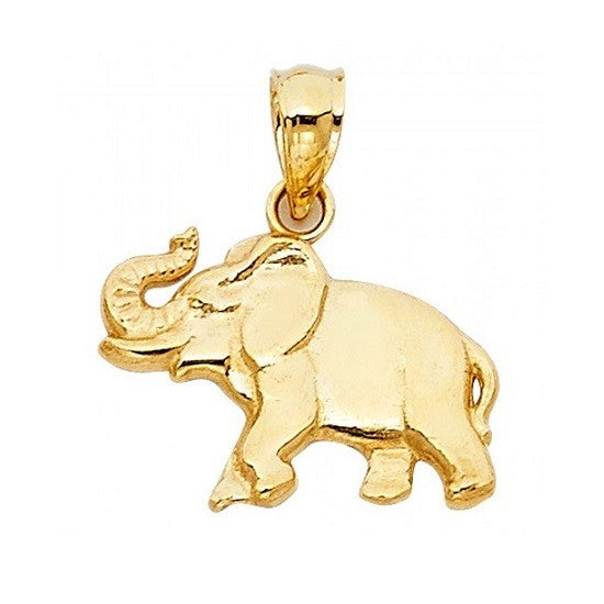 14K Good Luck Elephant Charm - EJCM26544