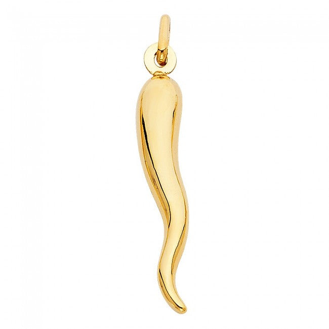 14K Italian Horn Charm - EJCM26517