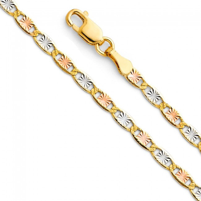 14K Gold 2.6mm Valentino 20" chain - EJCN35411
