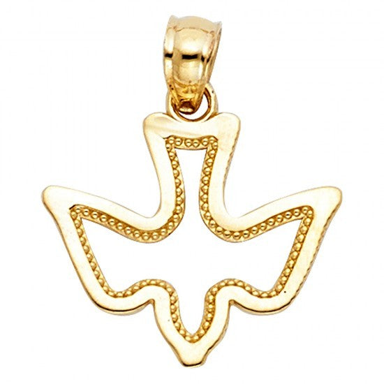 14K Gold Holy Spirit Charm - EJM22014