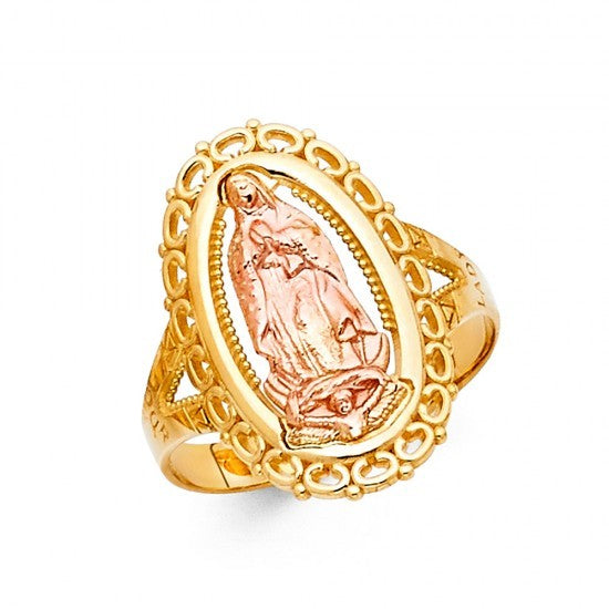 14K Gold Lady of Guadalupe Ring - EJRG1764