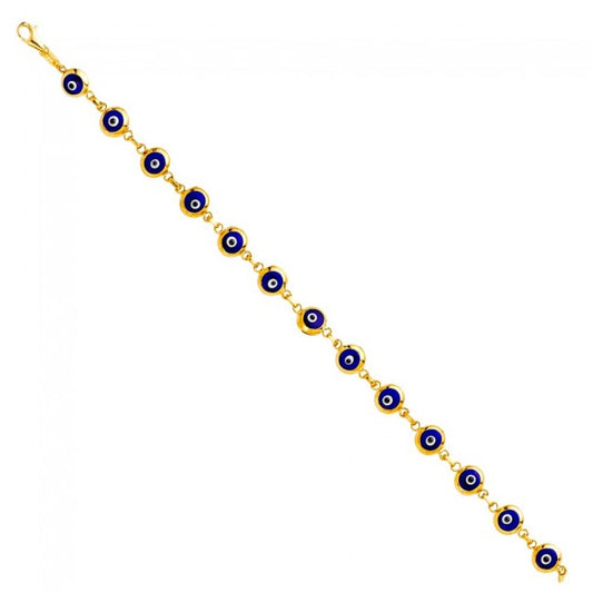 14K gold Blue Eye bracelet EJAB344