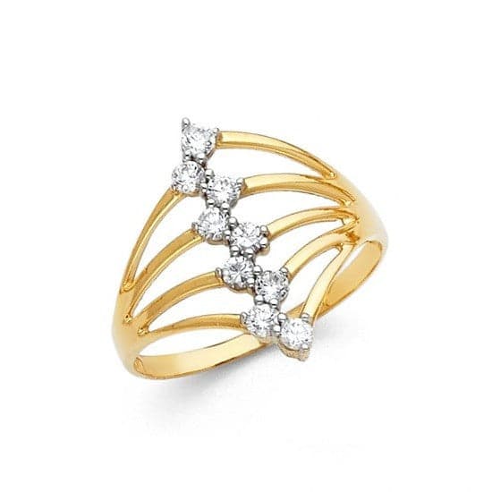 14K Tricolor Gold Semanario Ring thumbnail 2