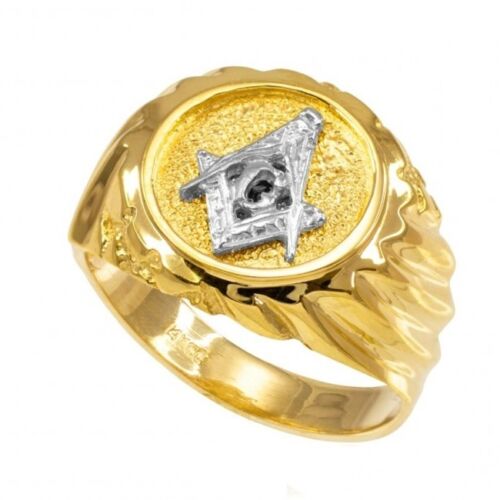 14K Yellow Gold Masonic Ring EJMR29826