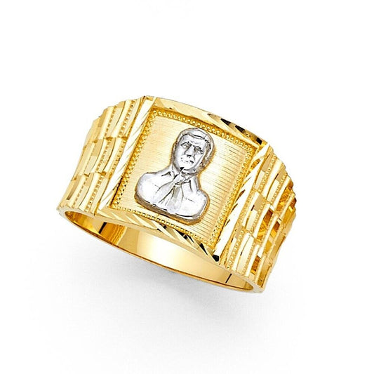 Solid 14K gold Men's MALVERDE ring EJMR29805