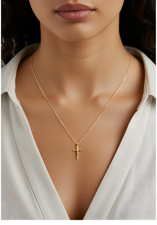 Solid 14K Gold INRI classic Crucifix EJCR27921