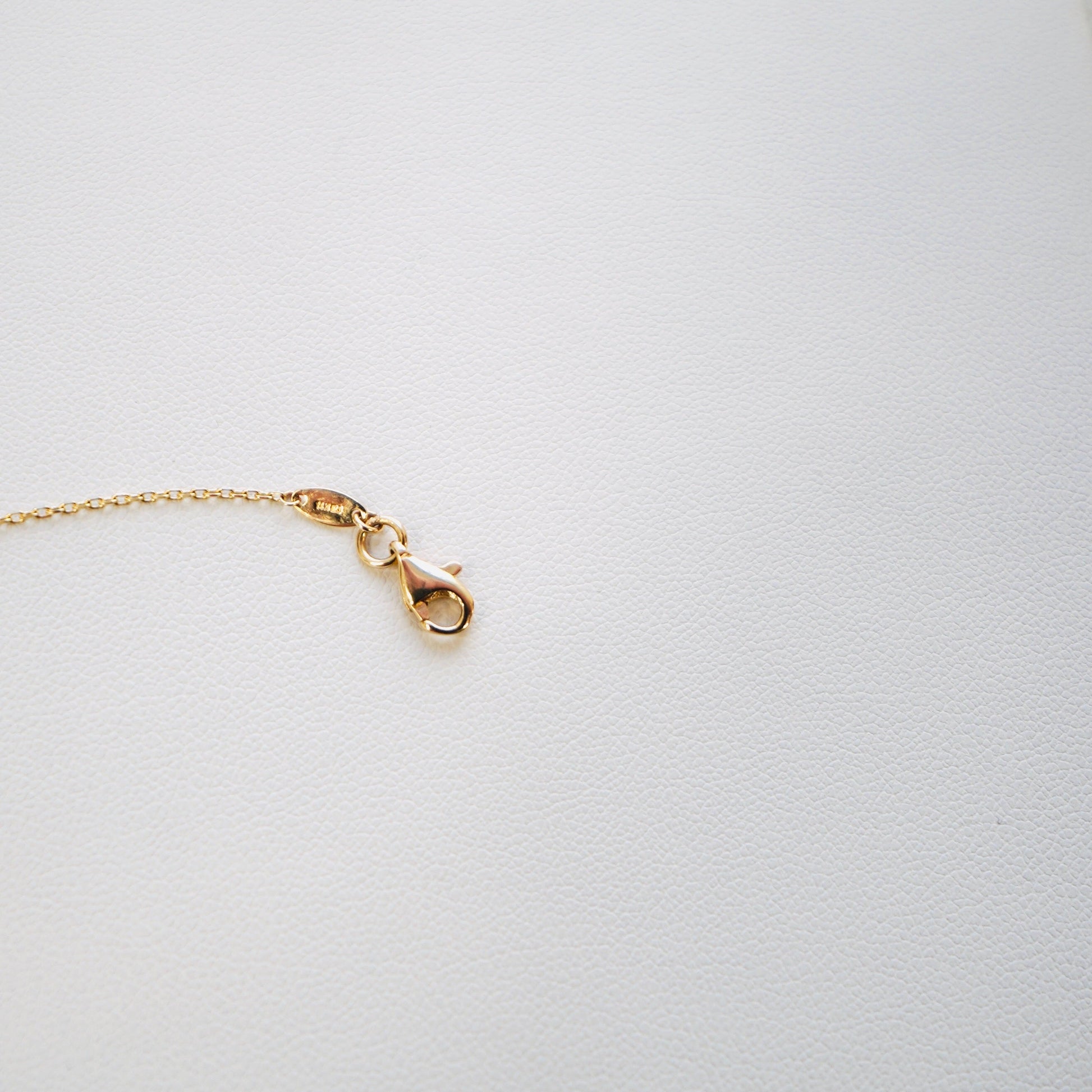 Solid 14K Yellow Gold Mother of Pearl Heart Bracelet 