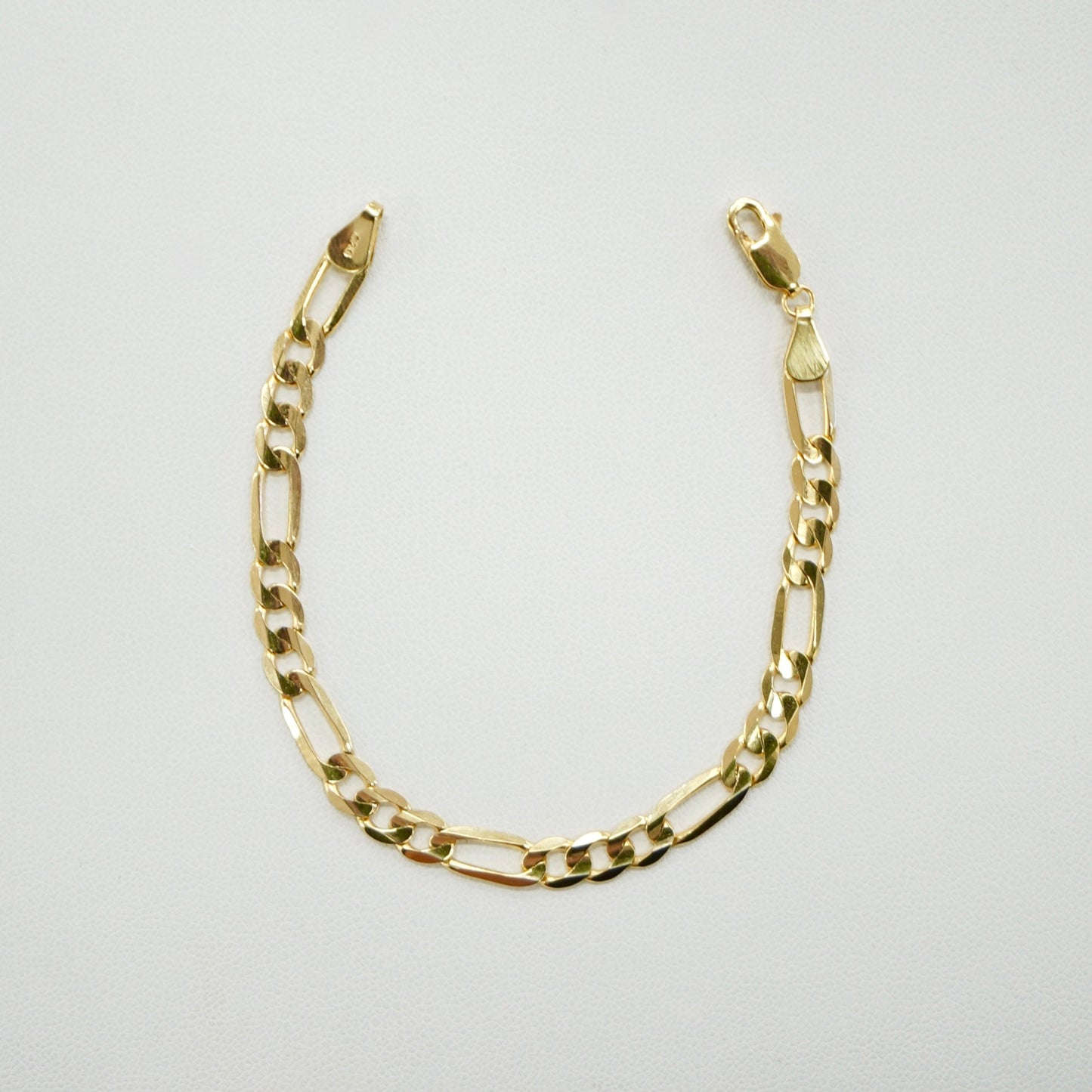 14K Yellow Gold Figaro Bracelet