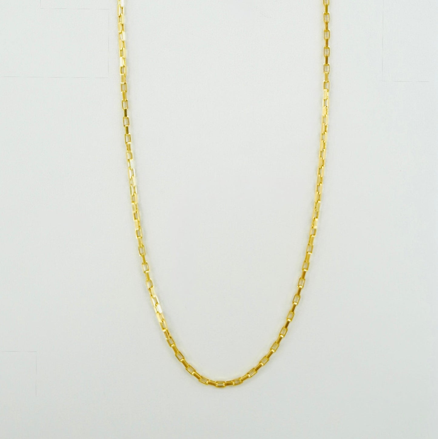 14K Yellow Gold 2.5MM 20" Elongated Box Chain