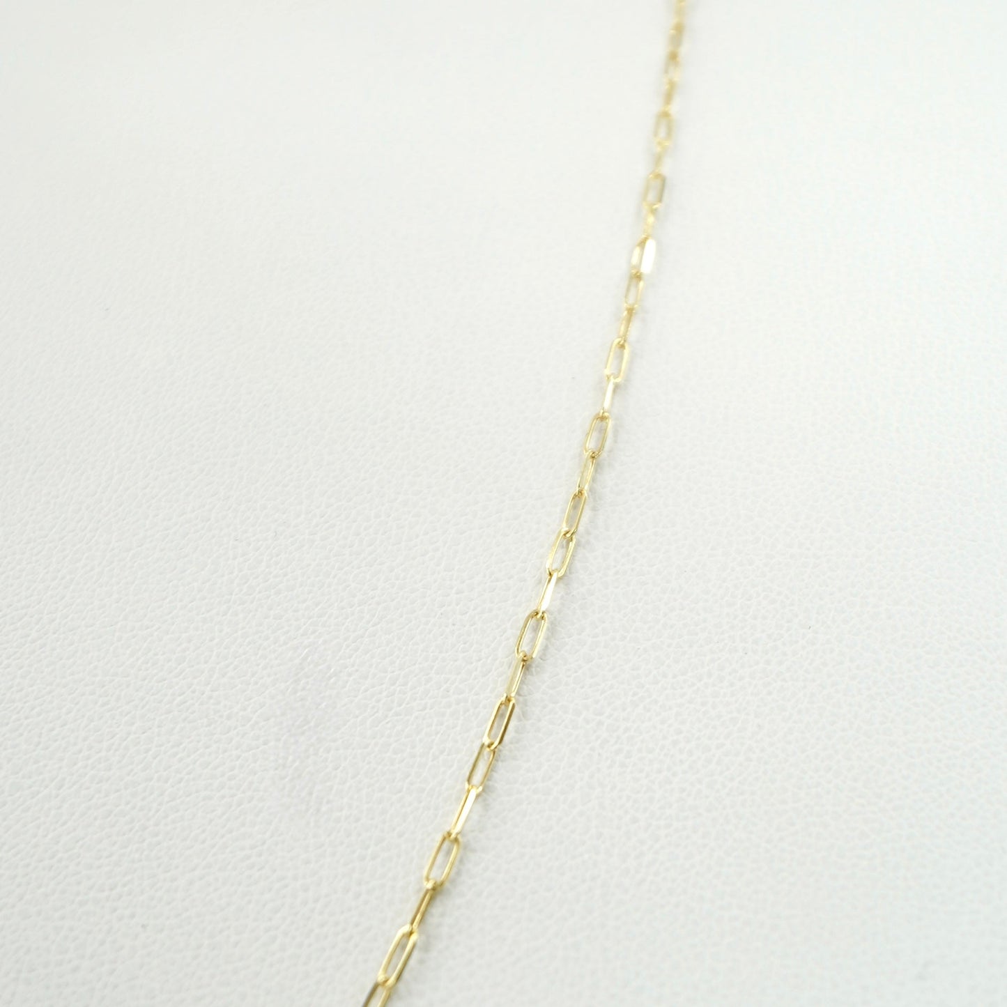 14K Yellow Gold Paperclip Necklace