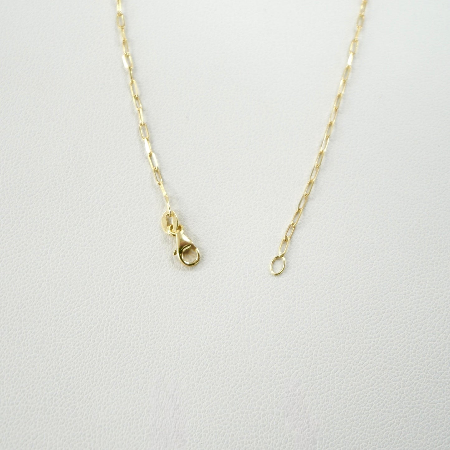 14K Yellow Gold Paperclip Necklace