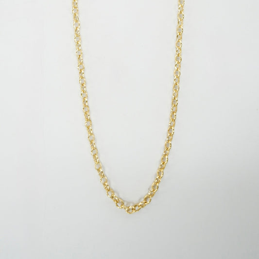 Solid 14K Yellow Gold 5mm 22" Rolo Chain