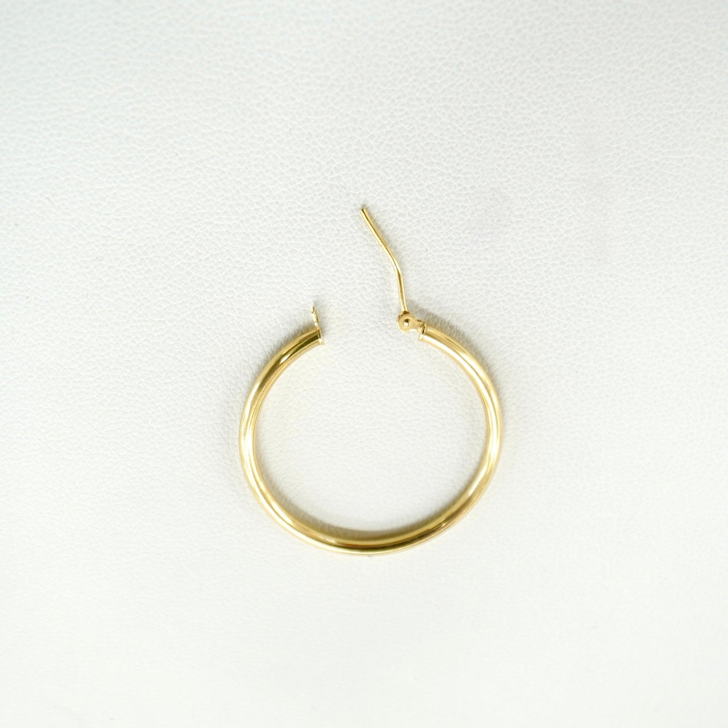 Solid 14K Yellow Gold Small Hoop Earrings