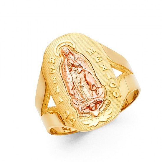 14K Reyna de Mexico Guadalupe Ring - EJRG1758