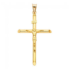 Solid 14K Gold INRI classic Crucifix EJCR27921