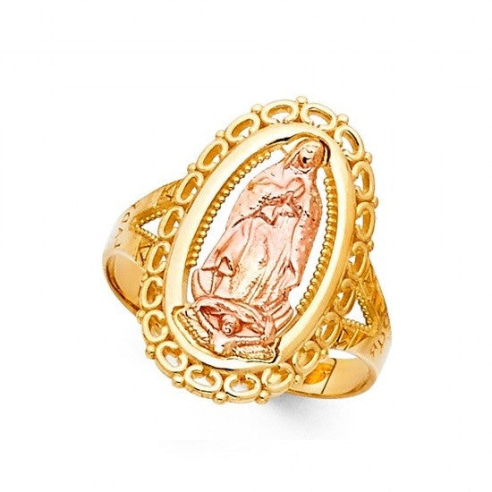 14K Gold Lady of Guadalupe Ring - EJRG1764