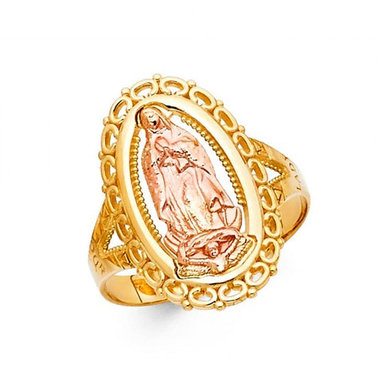 14K Gold Lady of Guadalupe Ring - EJRG1764