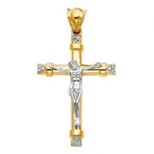 14K Gold Classic Crucifix - EJCR33807