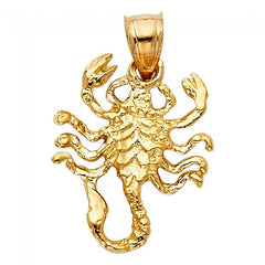 Solid 14K Yellow gold Scorpion Charm EJPT1586