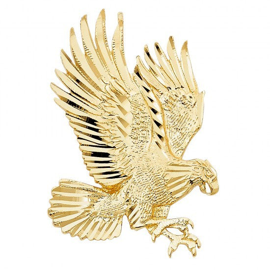 14K Yellow Gold Eagle Charm - EJPT1592
