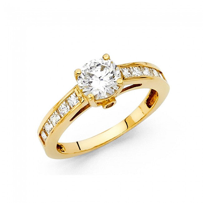 14K Yellow Gold Engagement Ring - EJRG23