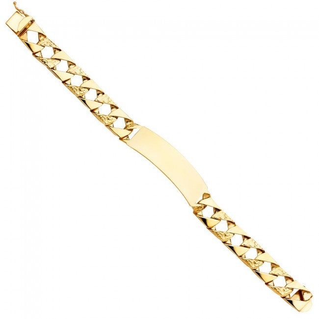 14K Square Curb ID bracelet EJMB21006