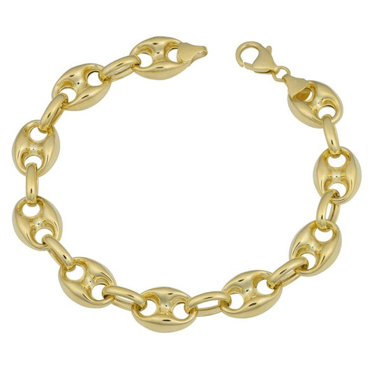 14K gold 12mm Anchor link bracelet EJCN35508X