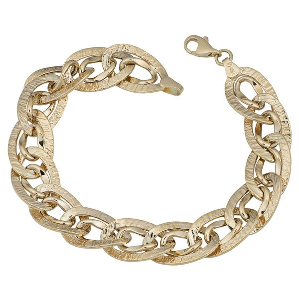 14K yellow gold Novelty link bracelet EJB67501